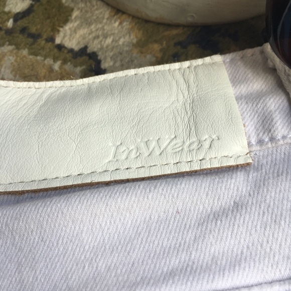 InWear white jeans w reinforced knee & ankle zip - Picture 4 of 7